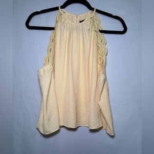 Kendall & Kylie‎ Cream Cropped Tank Top